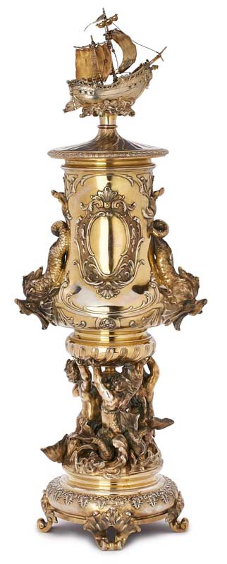 Grand ceremonial trophy "Allegory of seafaring"