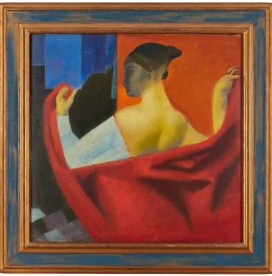 Gemälde Reinhold Ewald
1890 Hanau - 1974 Hanau
"Frau mit rotem Tuch" um 1920
verso bezeichnet.
Öl/Karton, 73,5 x 73,5 cm
 
Taxe 3.500,-