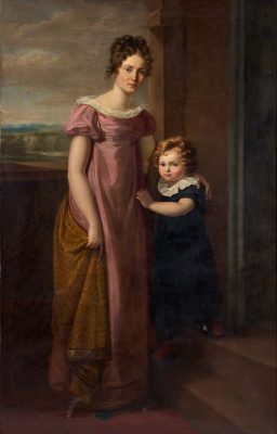 "Bildnis Louise Freifrau Blümner von Frohburg, geb. von Funcke, mit Sohn Ernst August"