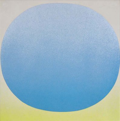 "Blauer Kreis auf gelb" 1971