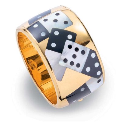 Tiffany & Co. um 1995 Armreif "Dominoes"